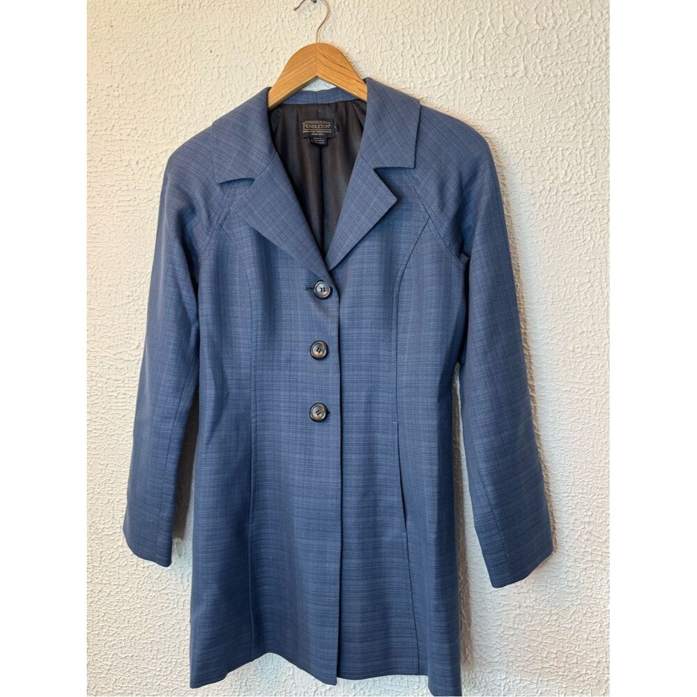 Pendleton Blue Tailored Women's Blazer Jacket